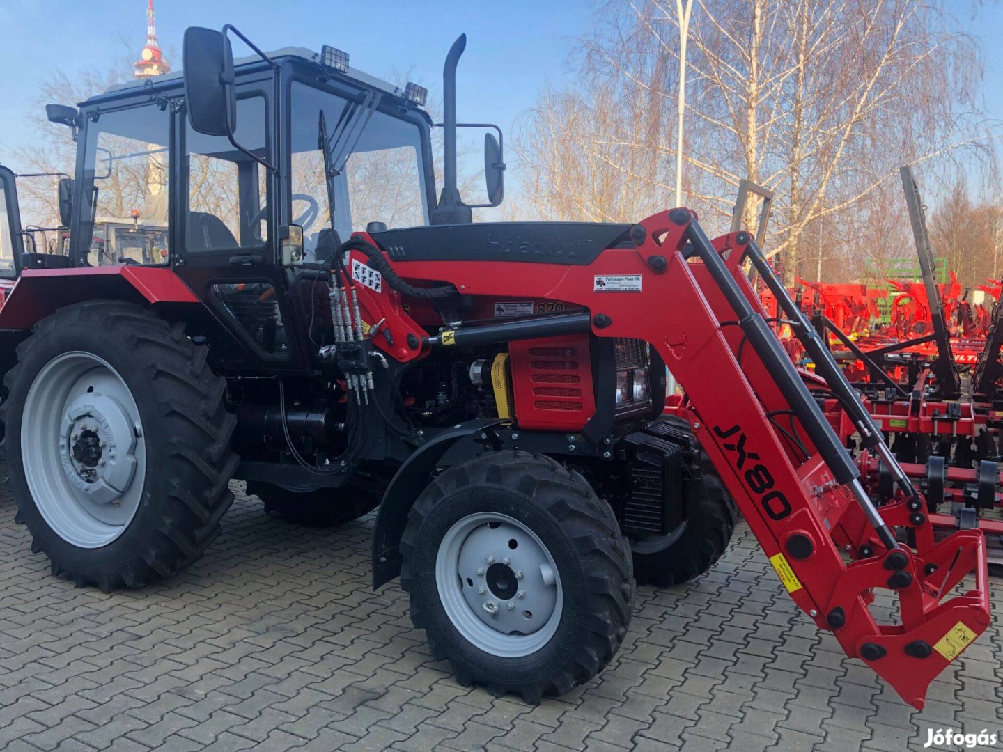Jx-80 homlokrakodó MTZ traktorra