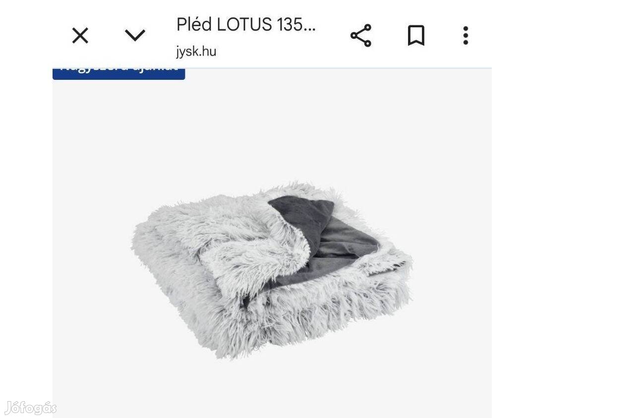 Jysk Lotus 2db pléd pokróc ágytakaró