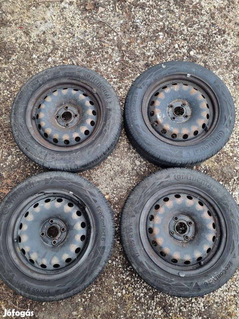 K157 175/65 R15 Használt kerék Conti Ecocontact6 6X15 4X100 ET43