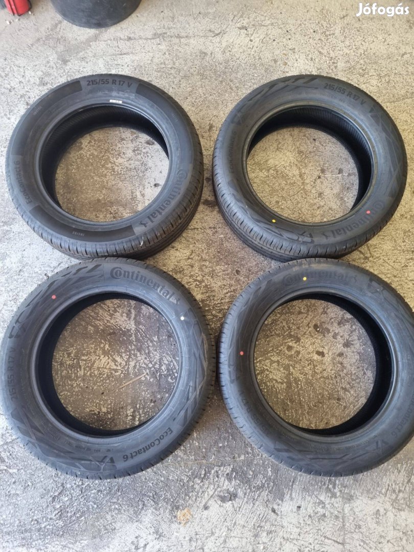 K167 215/55 R17 Continental Ecocontact 6 Használt nyári gumi