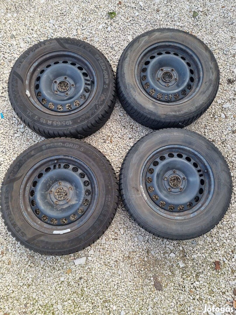 K172 195/65 R15 Használt téli kerék Opel 6.5X15 5X110 ET35