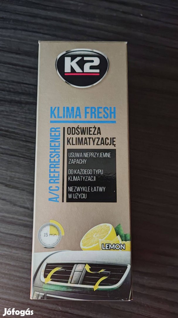 K2 klímatisztító spray citrom illatú, 150 ml