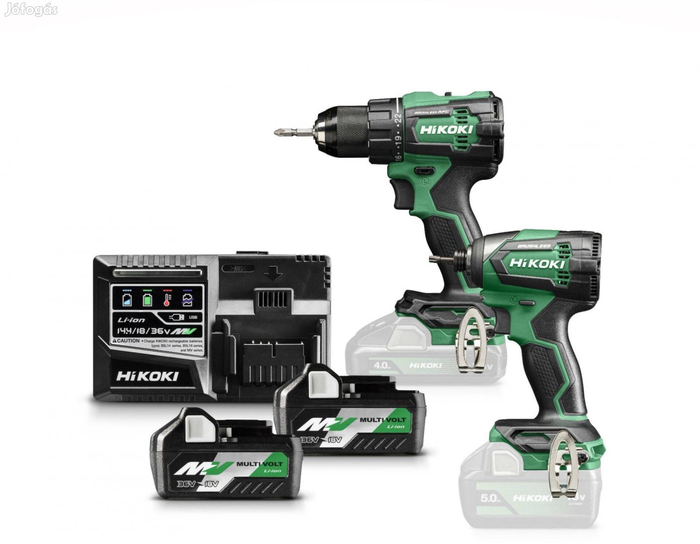 KC18Dewaz Hikoki akkus gépszett 18V Li-ion DS18De WH18De