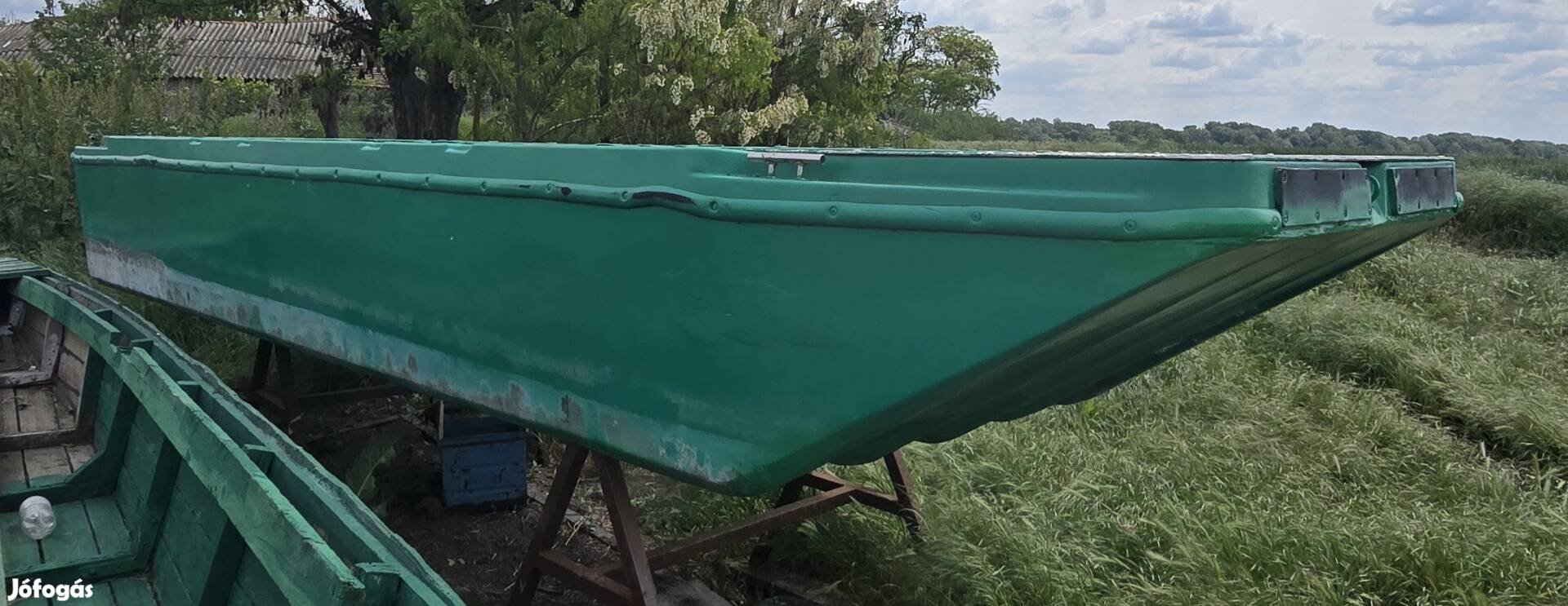 KD 84 katonai műgyanta műanyag csónak ladik munkacsónak