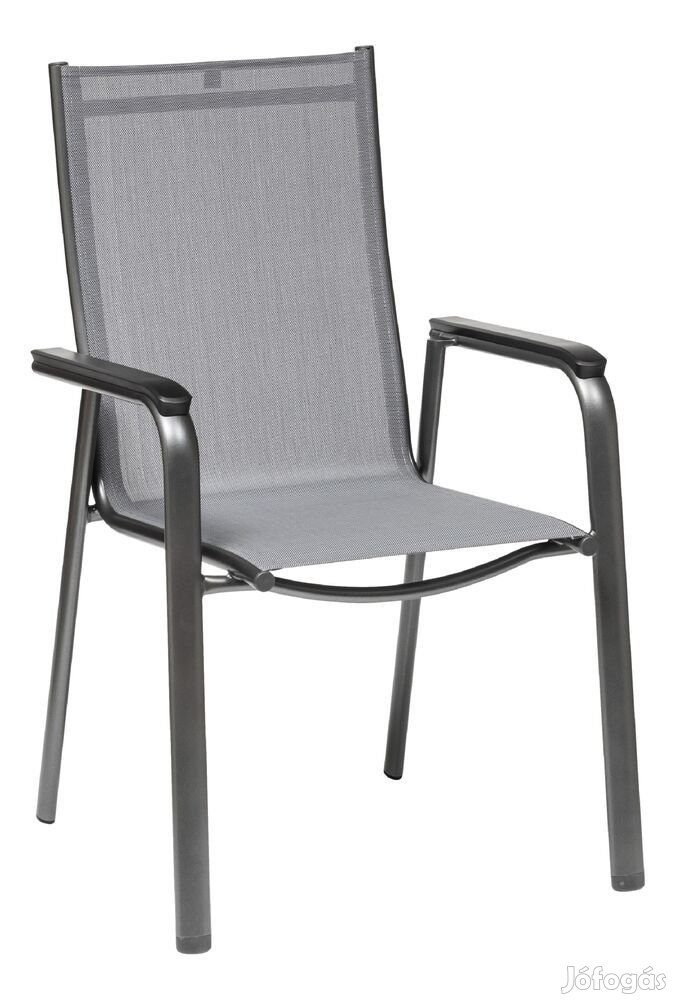 KETTLER CIRRUS alumínium rakásolható kerti szék  ezüst / szürke