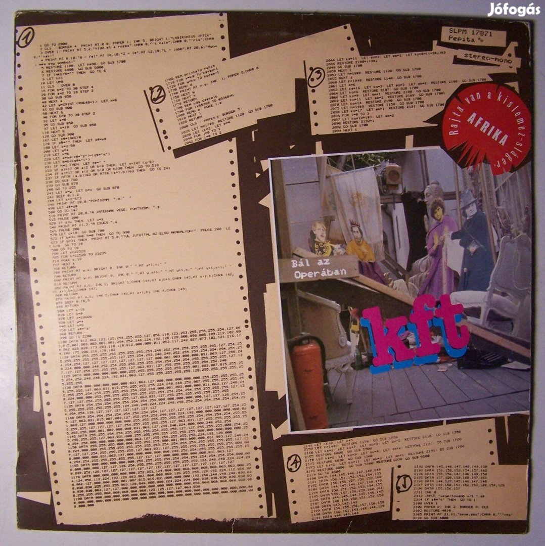 KFT Bál az Operában EX-közeli állapotú LP
