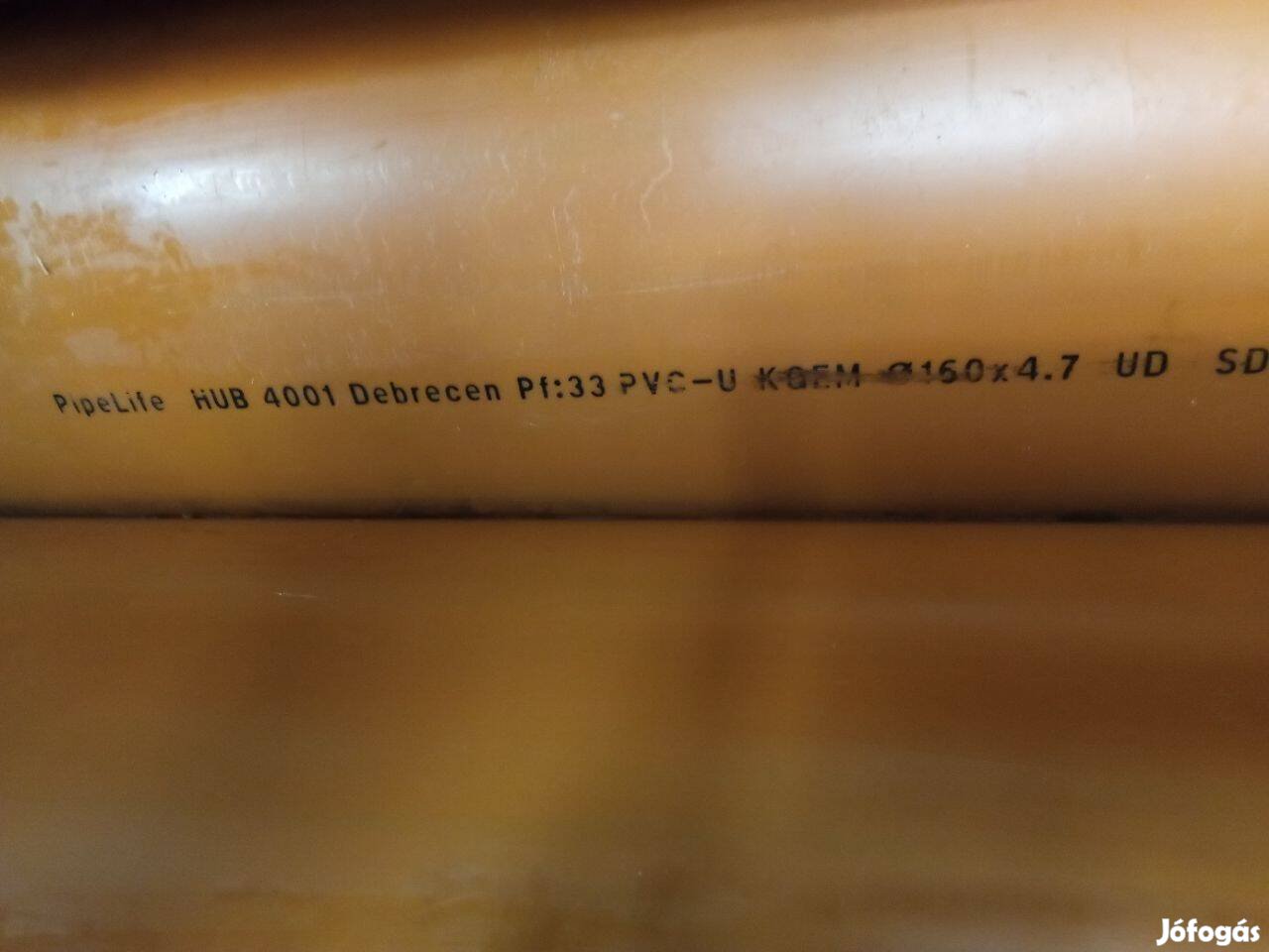 KG pvc lefolyó cső csatorna cső 160mm átmérő