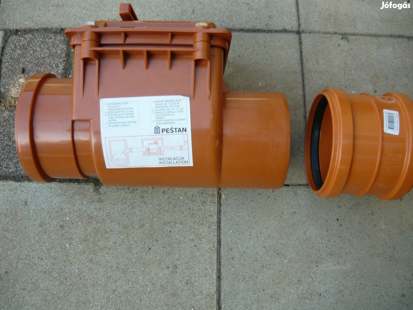KG pvc visszacsapó szelep
