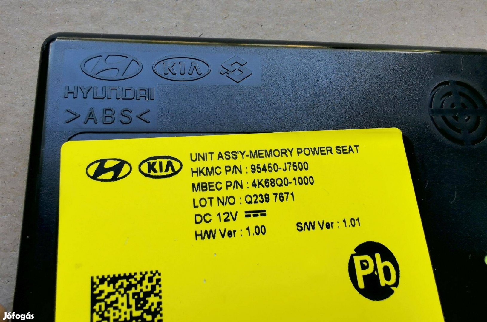 KIA Ceed III / Proceed bal első ülés (vezető ülés) Vezérlő Panel