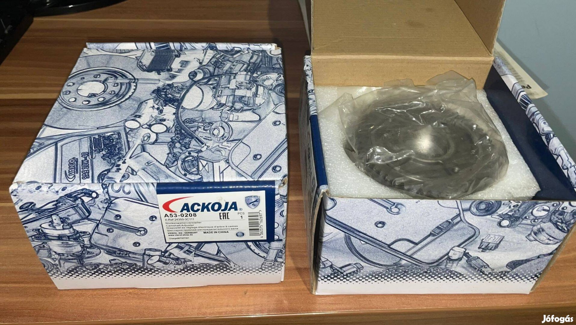 KIA Hyundai Ackoja A53-0208 Okoskerék Szívó oldali, Fogszám: 50