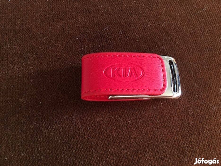 KIA Motors króm-bőr USB 2.0 pendrive 8 GB