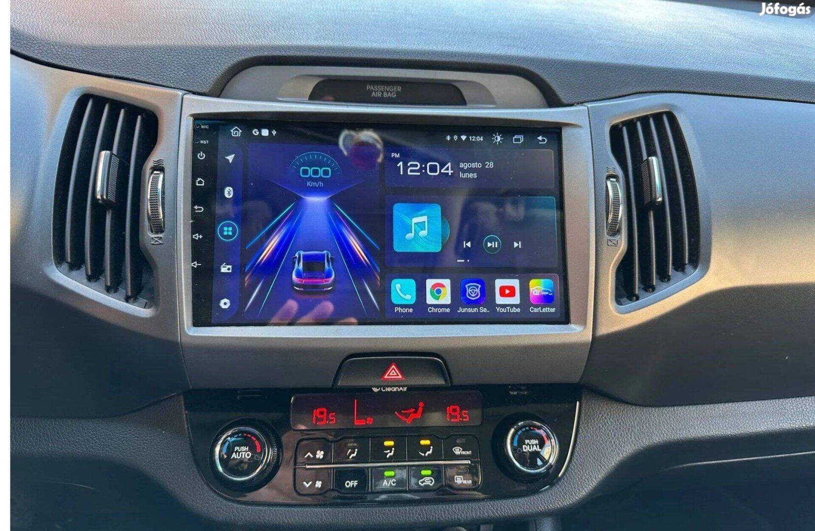 KIA Sportage Kijelző Android Multimédia Autó RDS Rádió Navigáció GPS