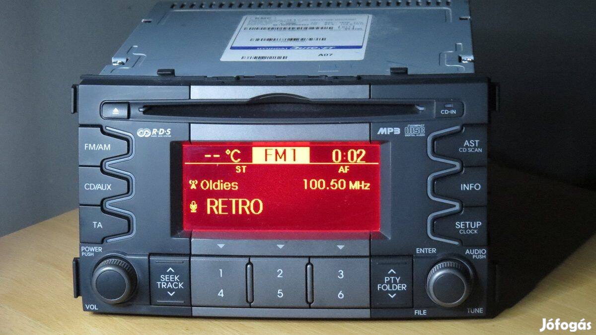 KIA gyári cd mp3 rádió autorádió fejegység