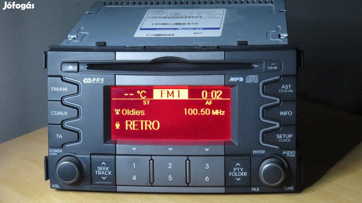 KIA gyári cd mp3 rádió autorádió fejegység