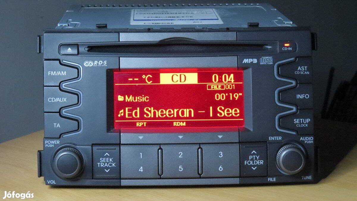 KIA gyári cd mp3 rádió autorádió fejegység