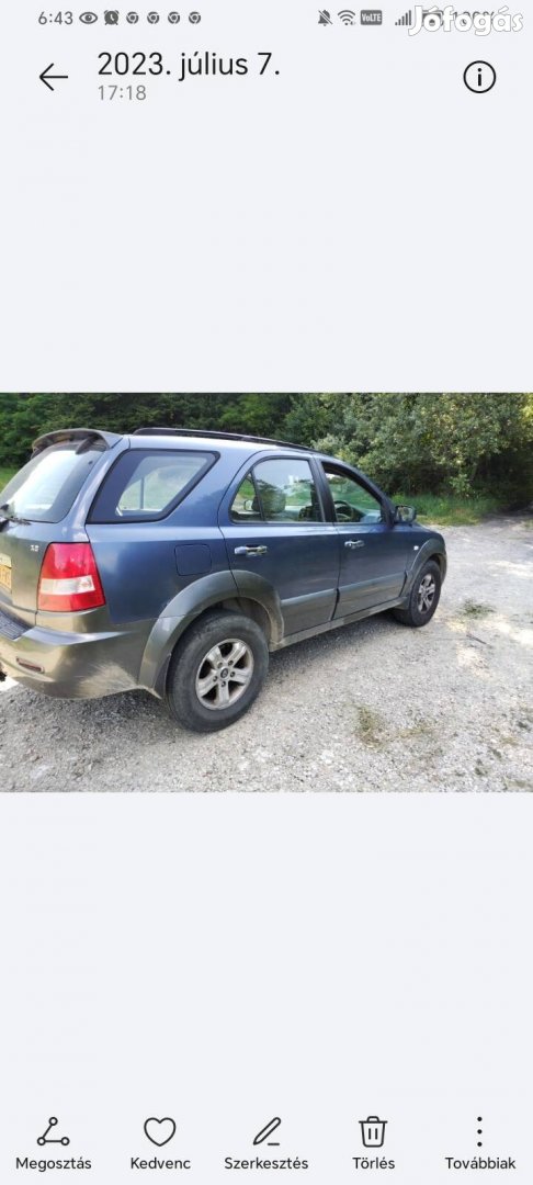 KIA sorento 2.5 crdi minden alkatrésze 