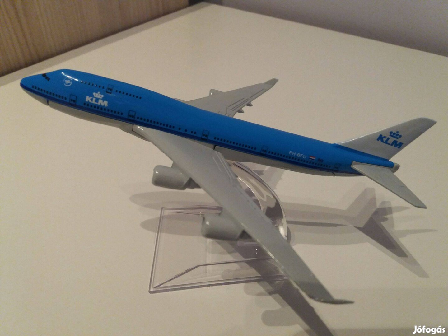 KLM Boeing 747 fém repülőgép modell! Új!