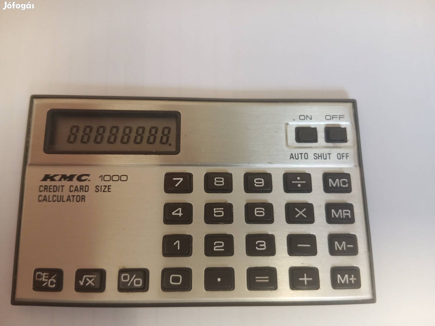 KMC 1000 Credit Card Size Calculator Számológép