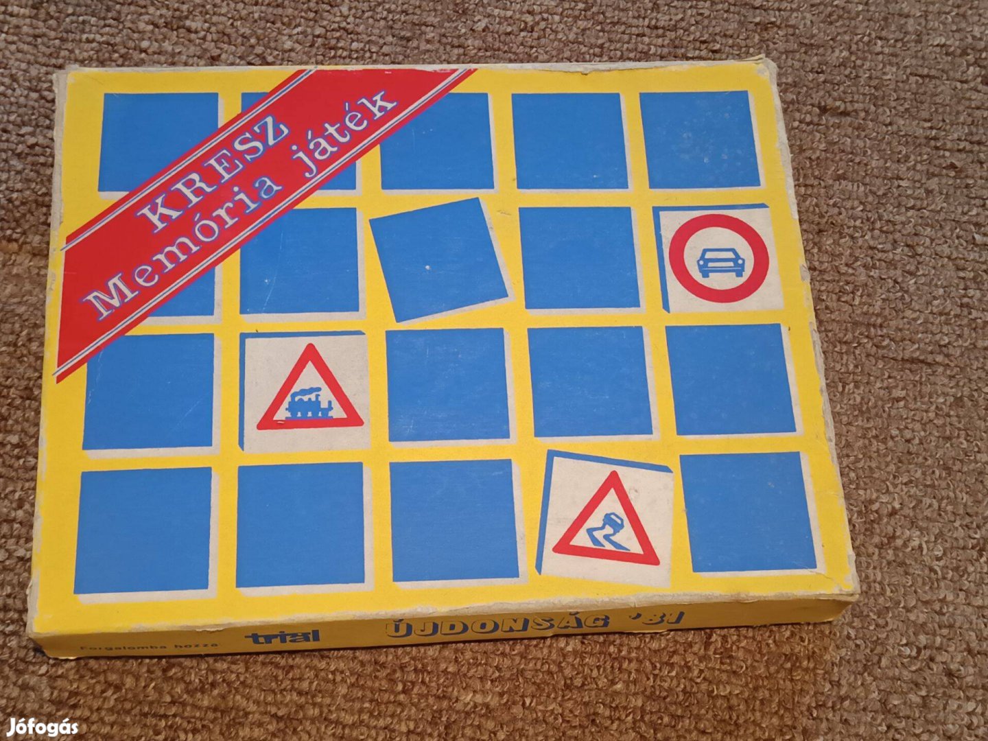 KRESZ memória játék, retro, eredeti kiadás