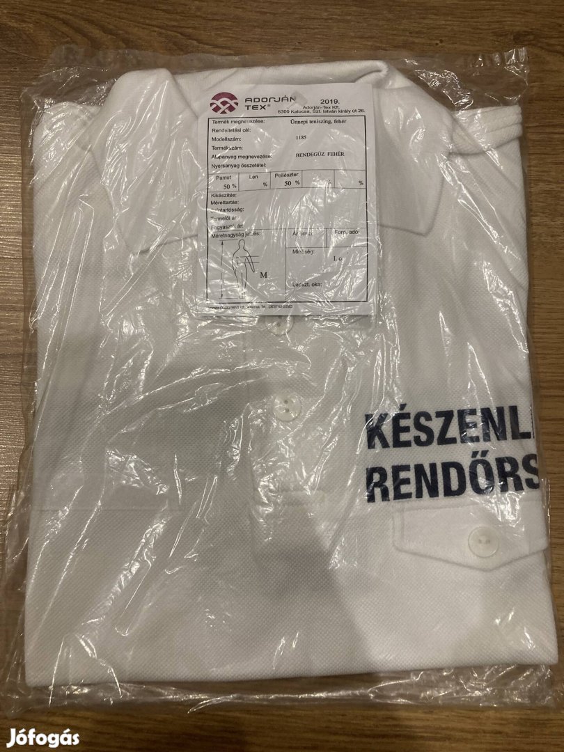 KR készenléti rendőrségi bevetési galléros teniszing - póló M, XL