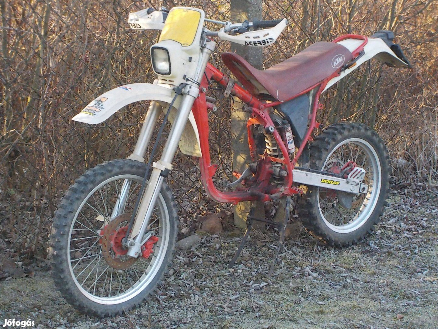 KTM 125 HD tipusú,oldtimer üres vasváz Tapolcán eladó