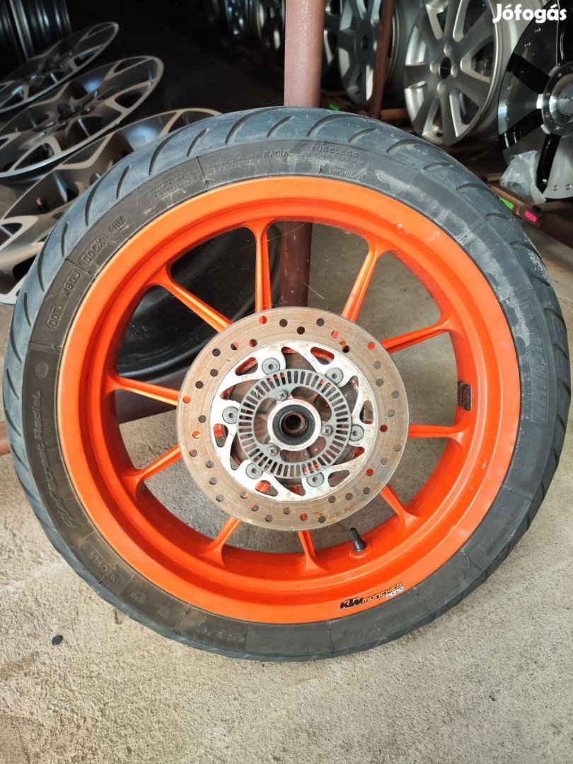 KTM Duke 200 Hátsó felni + gumi + féktárcsa + ABS tárcsa