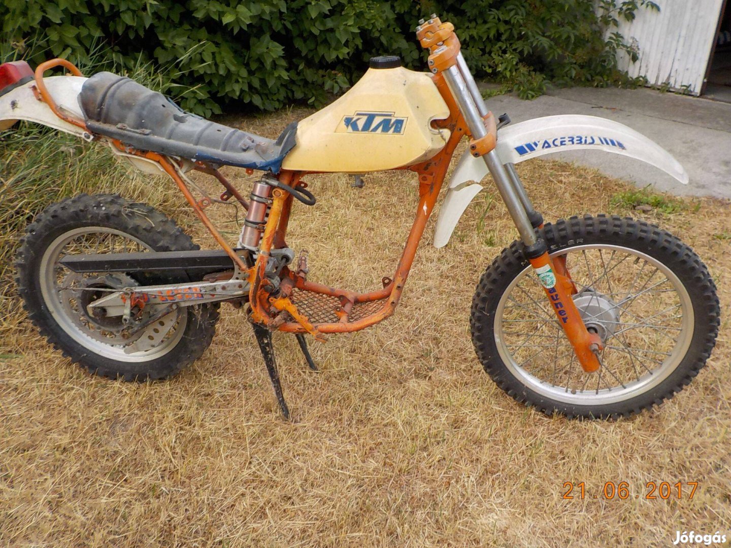 KTM GS 125-ös,1983-as csupasz oldtimer főváz eladó