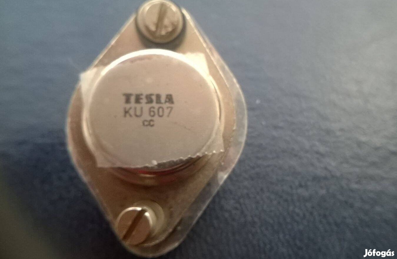 KU 607 Tesla tranzisztor , N , 80V , 10A , 70W, eredeti , bontott