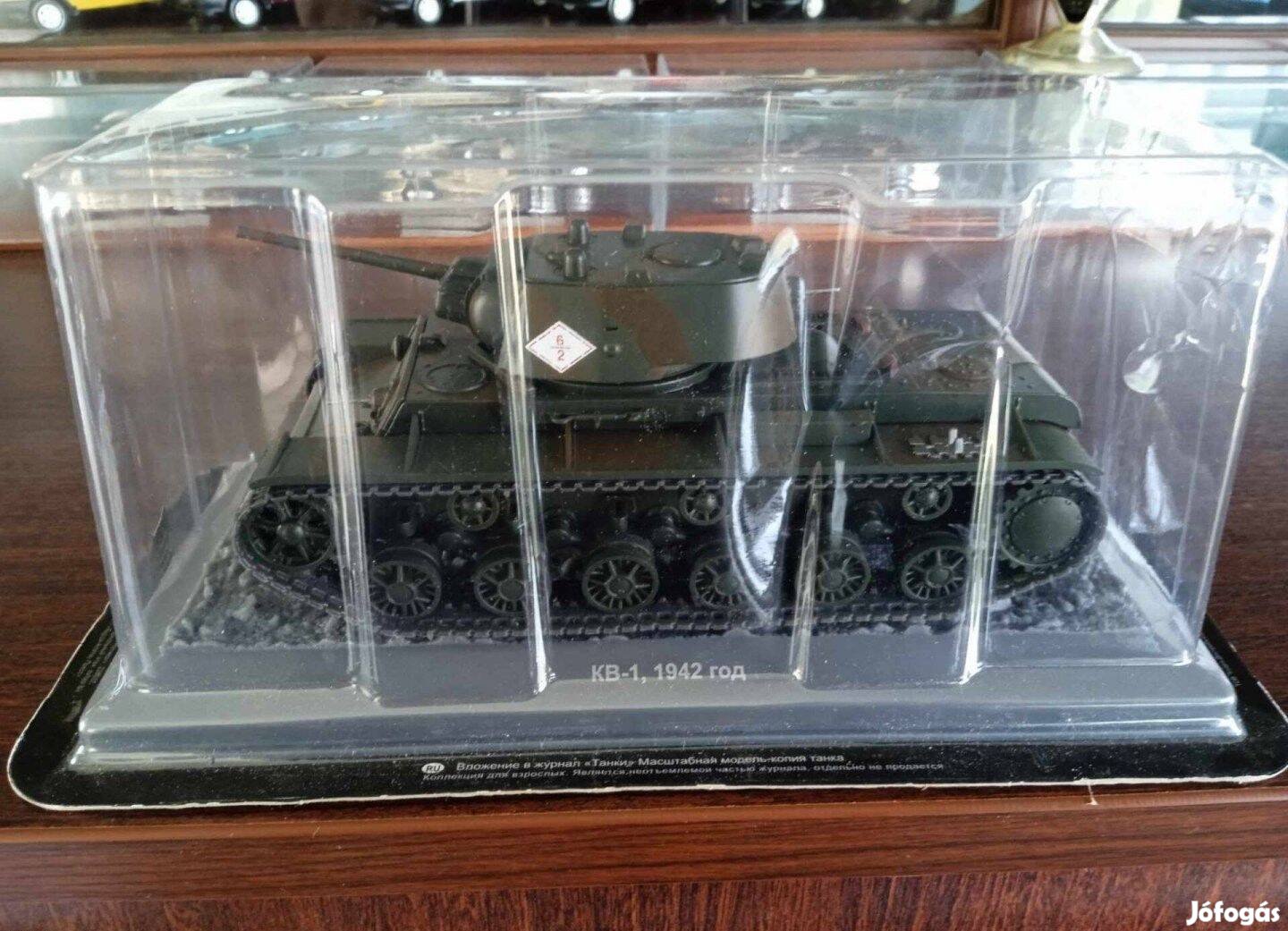 KV-1 1942év "Tanki dea" tank kisauto modell 1/43 Eladó