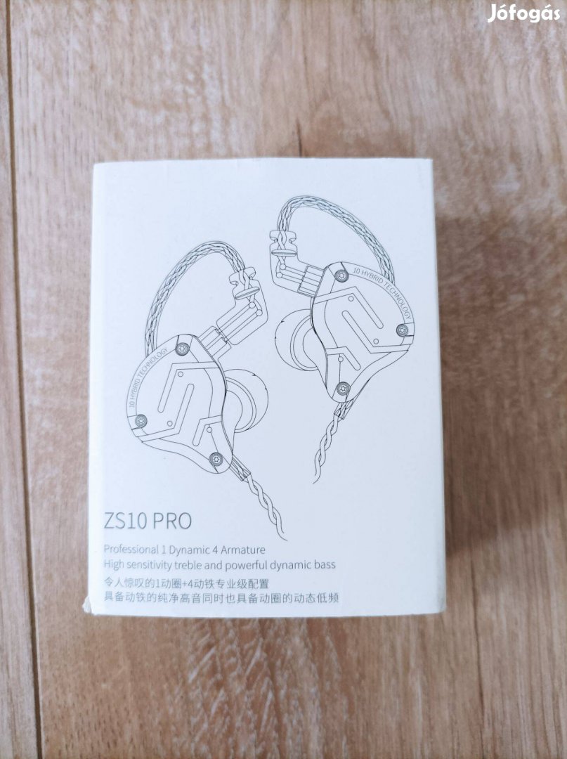 KZ ZS10Pro hifi fejhallgató, vezetékes fülhallgató