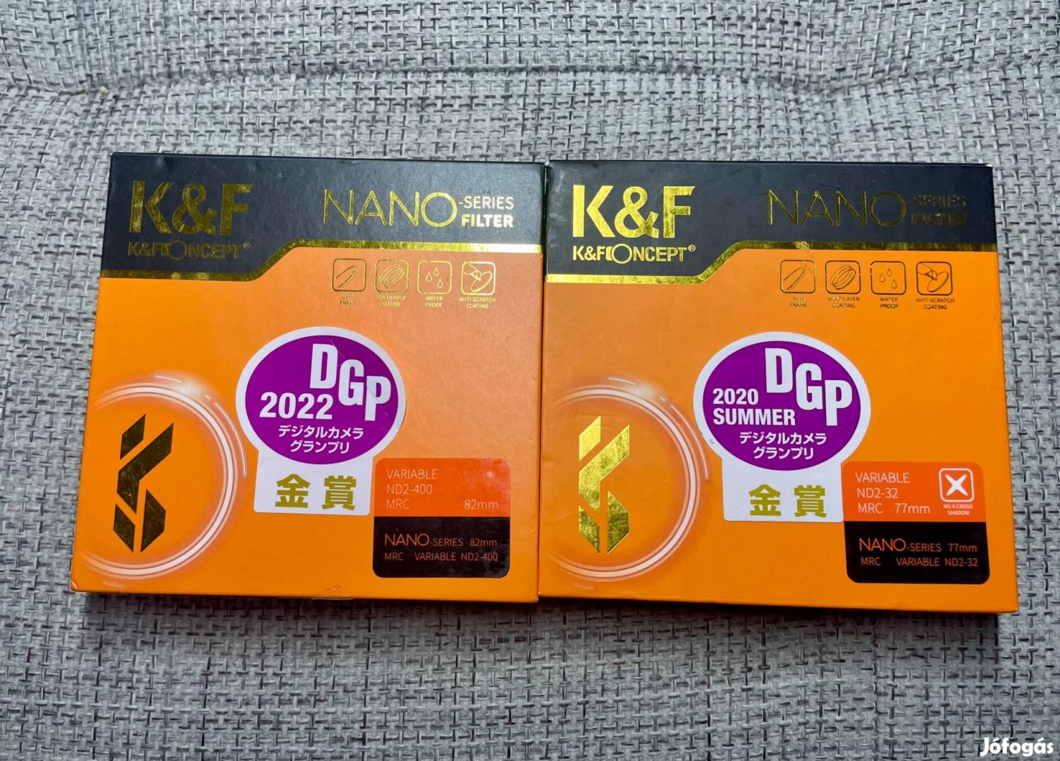 K&F Nano Series ND szűrők 82mm és 77mm