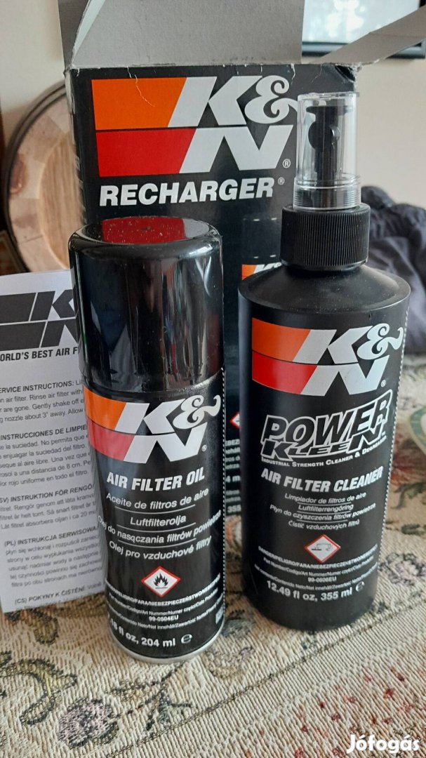 K&N levegőszűrő tisztító szett+Moto Guzzi Stelvio 4V levegő szűrő 