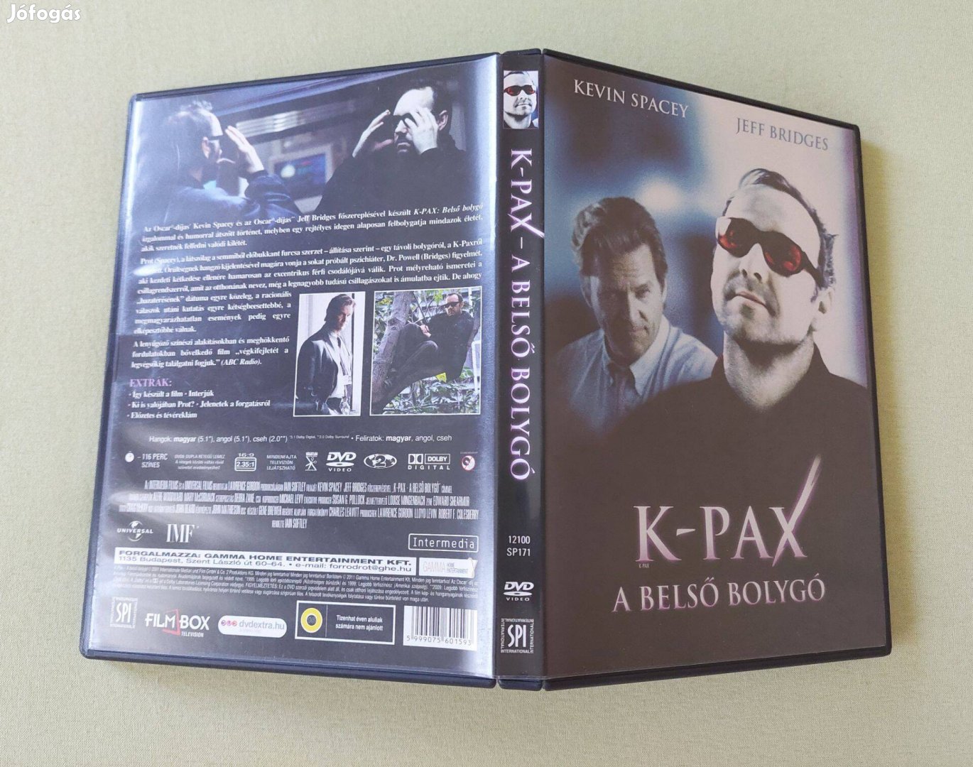 K-PAX A belső bolygó eredeti DVD kiváló Kevin Spacey Budapest