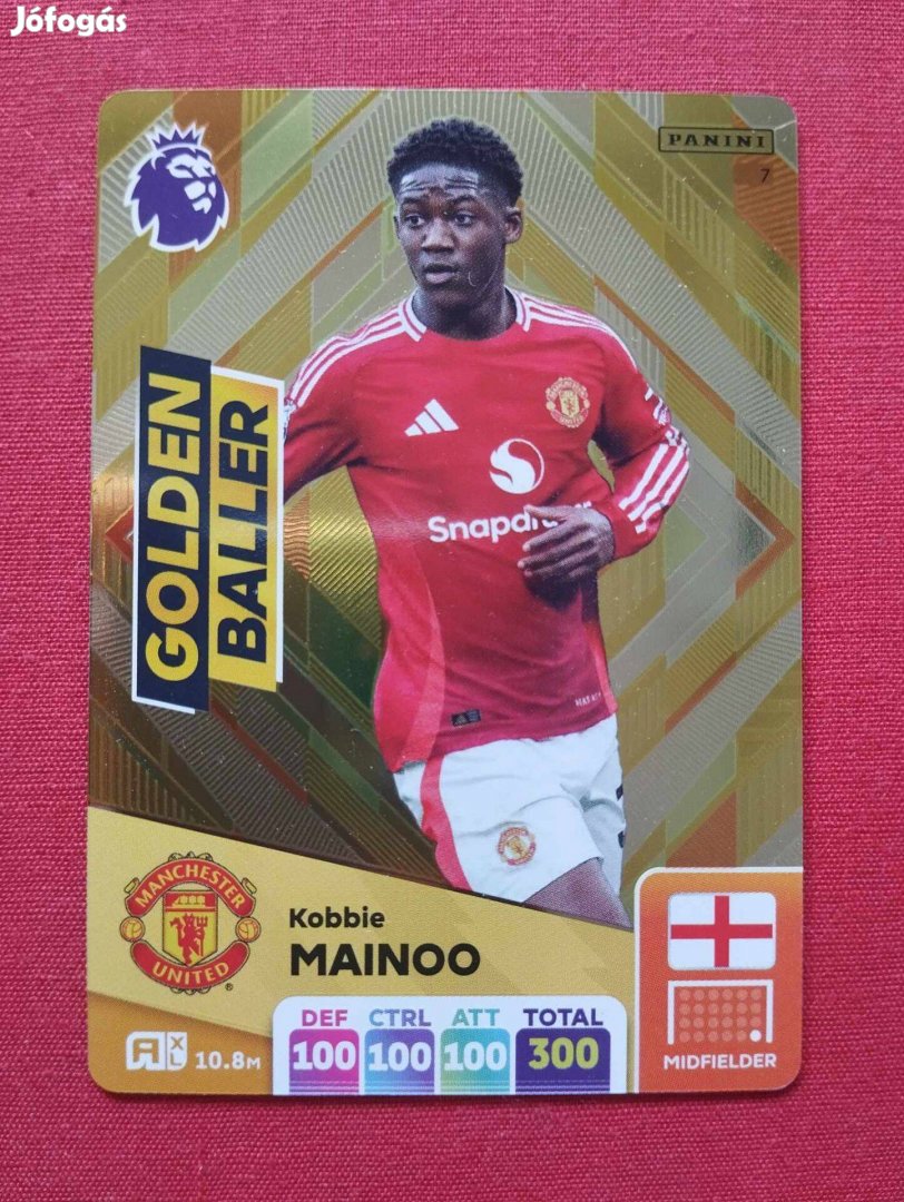 K. Mainoo (Manchester United) Premier League 2025 Golden Baller kártya