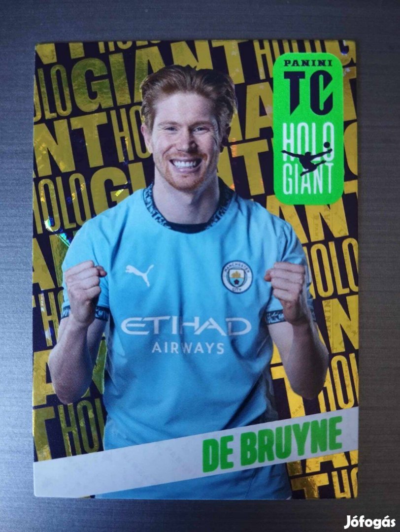 K. de Bruyne (Manchester City) Holo Giant Top Class 2025 focis kártya