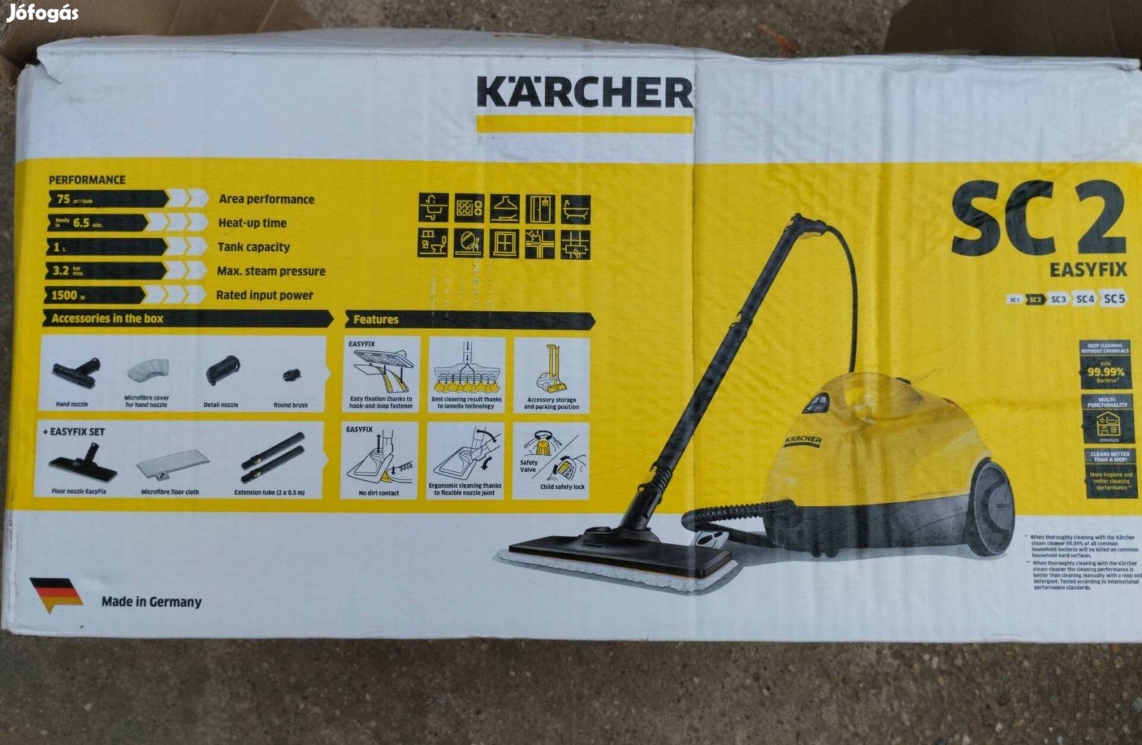 Kärcher SC 2 gőztisztító eladó Hajdúszoboszlón!