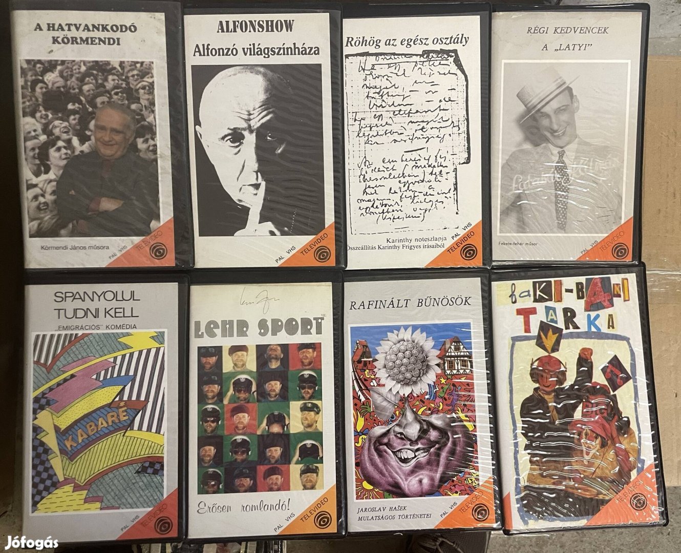 Kabaré VHS kazetták 1000 Ftdb