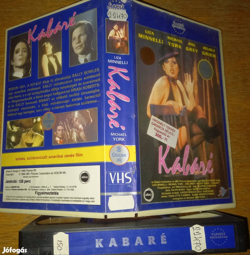 Kabaré - zenés vhs - Liza Minnelli