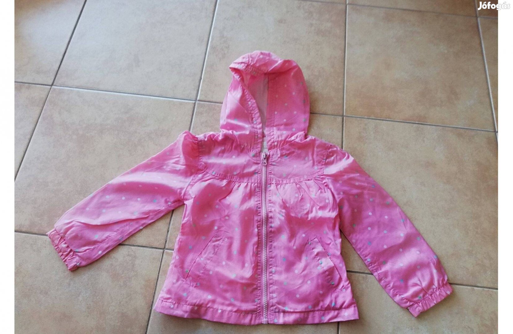Kabát Őszi Tavaszi Átmeneti gyermek Gyerek kapucnis 92-es