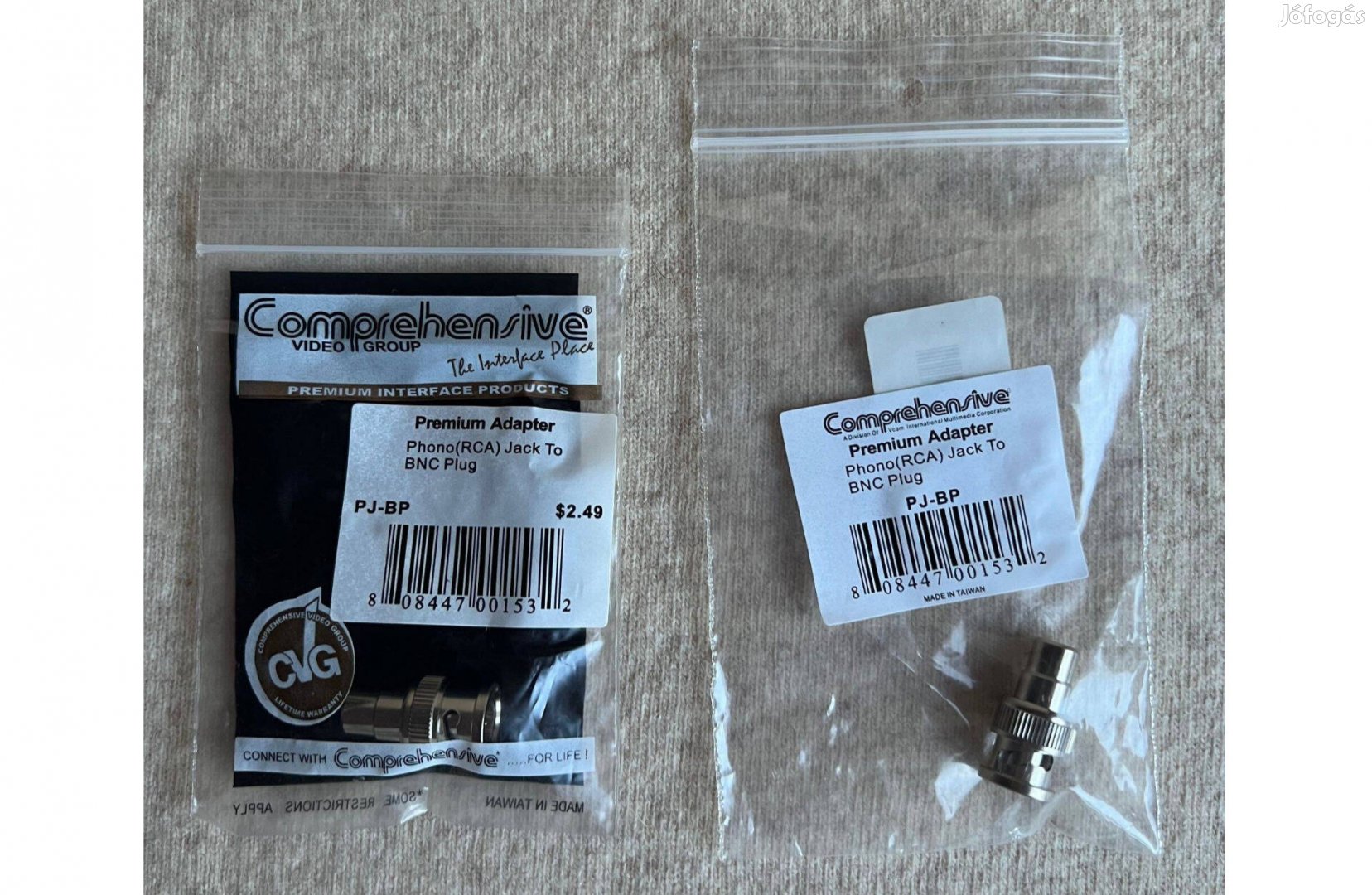 Kábel - Comprehensive RCA, BNC Plug video adapterhez PJ-BP