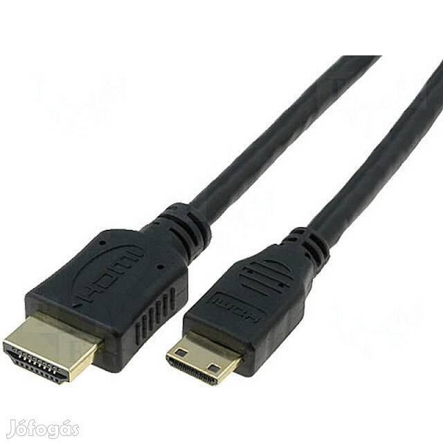Kábel : HDMI / mini HDMI 5m - Aranyozott _