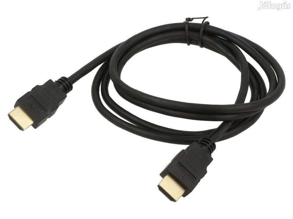 Kábel : HDMI (apa) / HDMI 1.4 -es Aranyozott 1.5m _