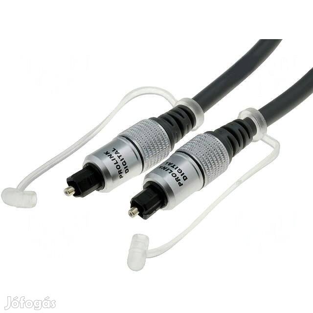 Kábel : Optikai ( üvegszálas ) Toslink 0.5m Profi _