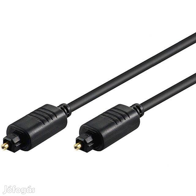 Kábel : Optikai ( üvegszálas ) Toslink 1m _