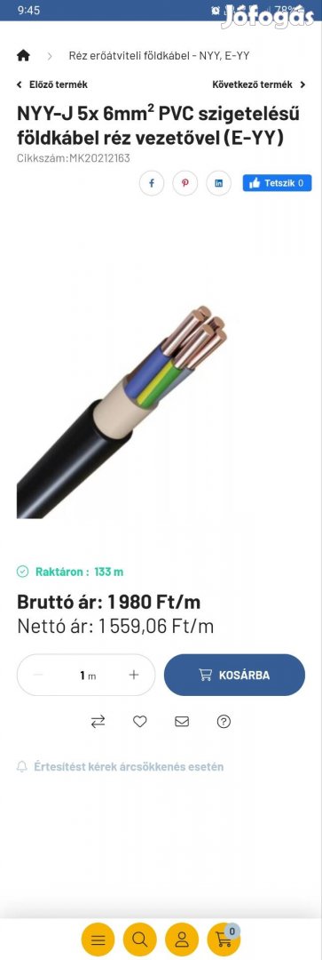 Kabel eladó 