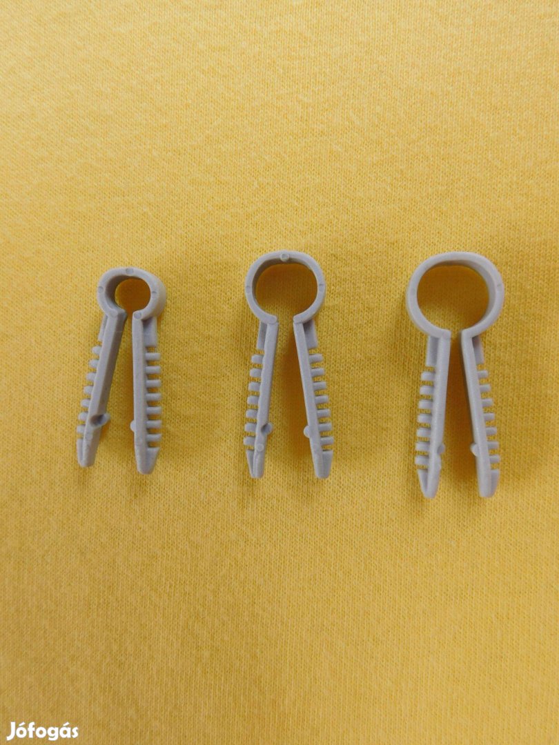 Kábelrögzítő műanyag bilincs 7-8 mm, falba fúrható, 3