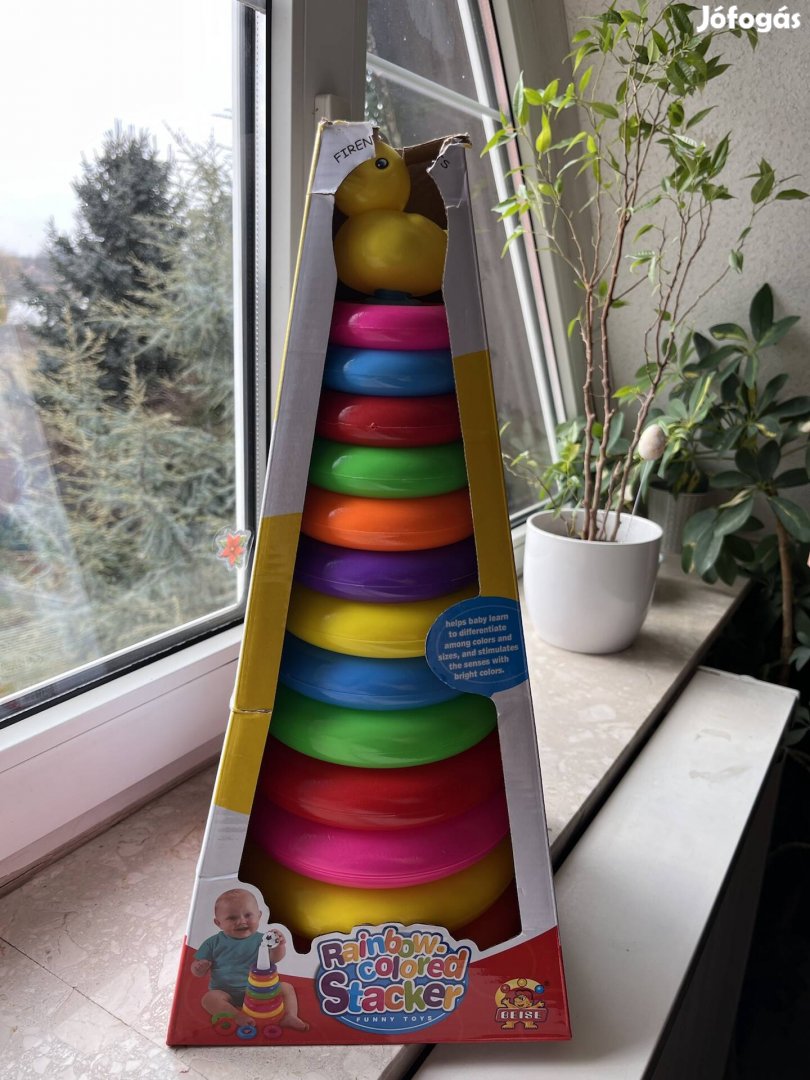 Kacsás Montessori toronyépítő - 43 cm