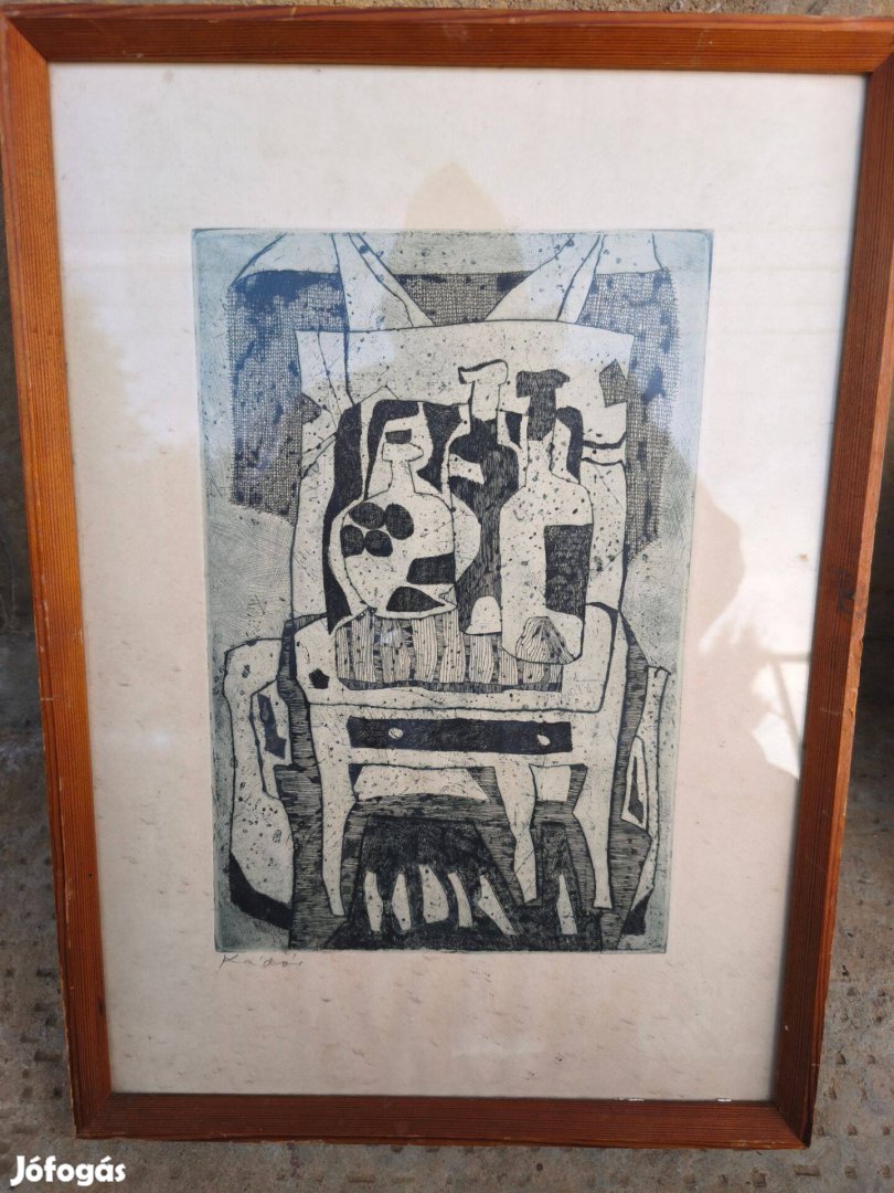 Kádár György , absztrakt rézkarc