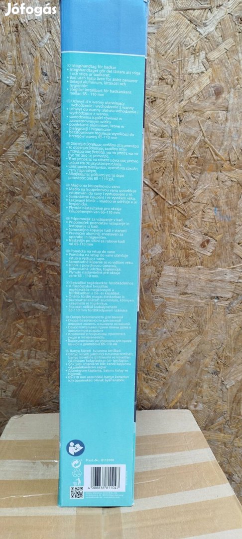 Kádbelepő es kilepősegítő kaszkodó, törölköző tartóval