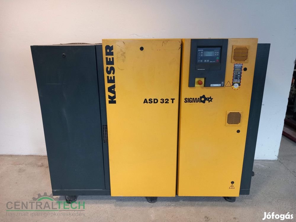 Kaeser ASD32T csavarkompresszor 18,5kw  3,9m3/perc + hűtveszárító